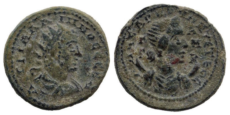 CILICIA. Anazarbus. Valerian I (253-260). Ae
Radiate, draped and cuirassed bust ...