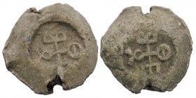 Byzantine Lead seals. 
10,26 gr. 19 mm