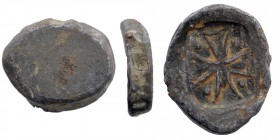 Medieval Bulla.Iinscribed Cros. 
14,37 gr. 20 mm