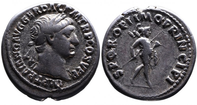 Traianus AD 98-117, Rome Mint, AD 103-104.
Laureate head of Traianus right, with...