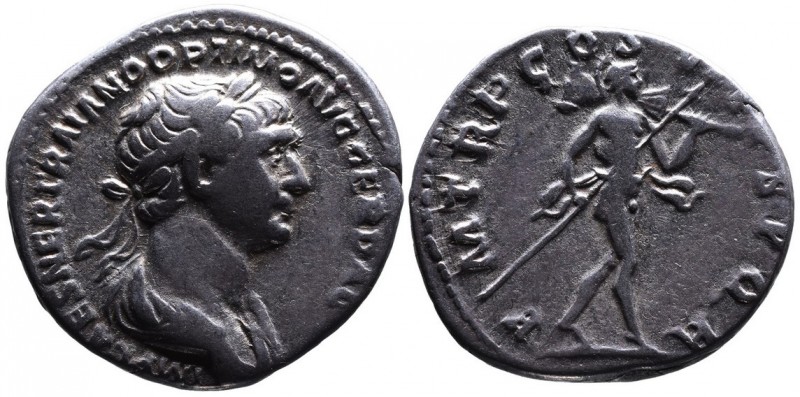 Traianus AD 98-117, Rome Mint, AD 114-117.
Laureate and draped bust of Traianus ...