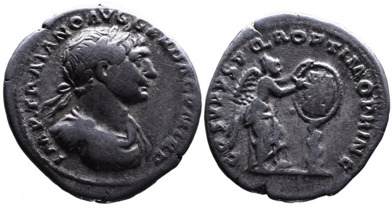 Traianus AD 98-117, Rome Mint, AD 103-111.
Laureate, draped and cuirassed bust o...