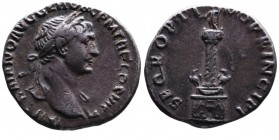 Traianus AD 98-117, Rome Mint, AD 112-114.
Laureate bust of Traianus right, with drapery on the left shoulder, IMP TRAIANO AVG GER DAC PM TRP COS VI P...