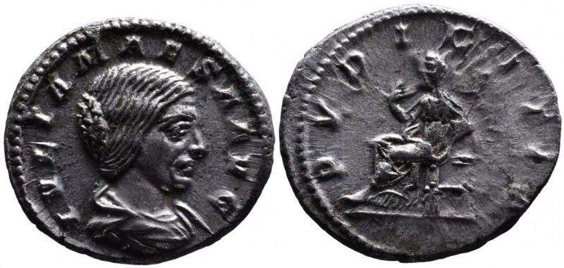 Julia Maesa, Rome Mint, AD 218-225.
Bare and draped bust of Julia Maesa right, I...