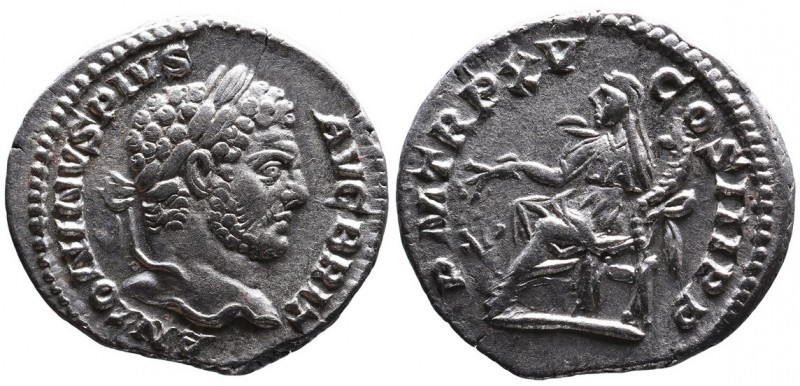 Caracalla AD 198-217, Rome Mint, AD 212.
Laureate head of Caracalla right, ANTON...