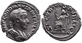 Gordianus III AD 238-244, Rome Mint, ca. AD 240-241.
Laureate, draped and cuirassed bust of Gordianus right, IMP GORDIANVS PIVS FEL AVG;
Securitas sea...