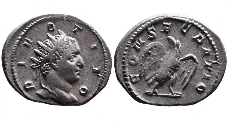 Traianus Decius AD 249-251, consecration issue for Divus Titus, Mediolanum Mint,...