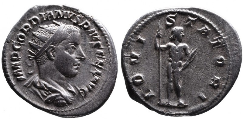 Gordianus III AD 238-244, Rome Mint, ca. AD 241-243.
Radiate, draped and cuirass...