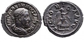 Maximinus I Thrax AD 235-238, Rome Mint, AD 235-236.
Laureate, cuirassed and draped bust of Maximinus right, IMP MAXIMINVS PIVS AVG;
Victory advancing...