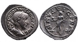 Gordianus III AD 238-244, Rome Mint, ca. AD 240-241.
Laureate, draped and cuirassed bust of Gordianus right, IMP GORDIANVS PIVS FEL AVG;
Venus standin...