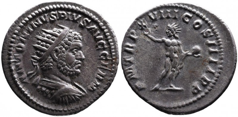 Caracalla AD 198-217, Rome Mint, AD 215.
Radiate, draped and cuirassed bust of C...