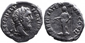 Pertinax AD 193, Rome Mint, January-March AD 193.
Laureate head of Pertinax right, IMP CAES P HELV PERTIN AVG;
Laetitia standing left, holding wreath ...