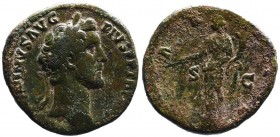 Antoninus Pius AD 138-161, Rome Mint, ca. AD 140-144.
Laureate head of A. Pius right, ANTONINVS AVG PIVS PP TRP [COS III];
Pax standing left, holding ...