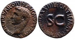 Augustus 27 BC - AD 14, Rome Mint, AD 11-12.
Bear head of Augustus left, IMP CAESAR DIVI F AVGVSTVS IMP XX
Large S-C, PONTIF MAXIM TRIBVN POT XXXIIII ...