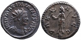 Maximianus Herculius AD 286-305, Lugdunum Mint, ca. AD 290-294.
Radiate and cuirassed bust of Maximianus right, drapery on the left shoulder, IMP MAXI...