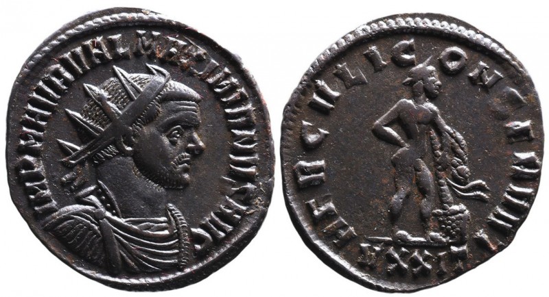 Maximianus Herculius AD 286-305, Ticinum Mint, ca. AD 285-288.
Radiate, draped a...