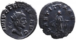 Claudius II Gothicus AD 268-270, Rome Mint, ca. mid AD 270.
Radiate head of Claudius II right, IMP CLAVDIVS AVG;
Laetitia standing left, holding wreat...