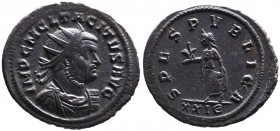 Tacitus AD 275-276 AD, Rome Mint, November-December AD 275.
Radiate, cuirassed and draped bust of Tacitus right, left sleeve raised, IMP CM CL TACITVS...