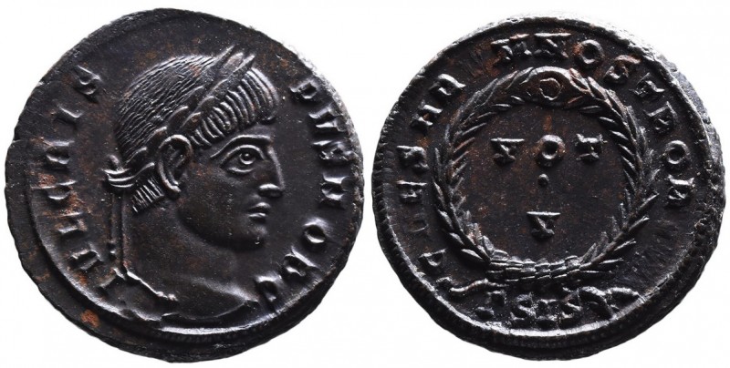 Crispus AD 317-326, as caesar, Sisia Mint, ca. AD 320-321.
Laureate head of Cris...