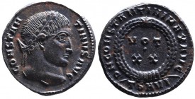 Constantine I the Great AD 307-337, Thessalonica Mint, ca. AD 320-321.
Laureate head of Constantinus I right, CONSTANTINVS AVG;
VOT_XX within wreath w...