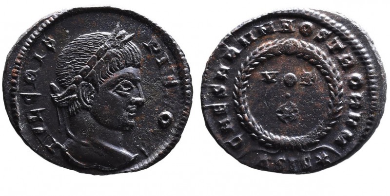 Crispus AD 317-326, as caesar, Siscia Mint, ca. AD 320-321.
Laureate head of Cri...