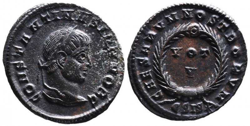 Constantine II AD 317-340, as caesar, Siscia Mint, ca. AD 320-321.
Laureate head...