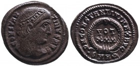 Constantine I the Great AD 307-337, Heraclea Mint, ca. AD 327-329.
Diademed head of Constantinus I right, CONSTANTINVS AVG;
VOT_XXX within wreath, DN ...