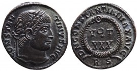 Constantine I the Great AD 307-337, Rome Mint, ca. AD 329.
Laureate head of Constantinus I right, CONSTANTINVS AVG;
VOT_XXX within wreath, DN CONSTANT...