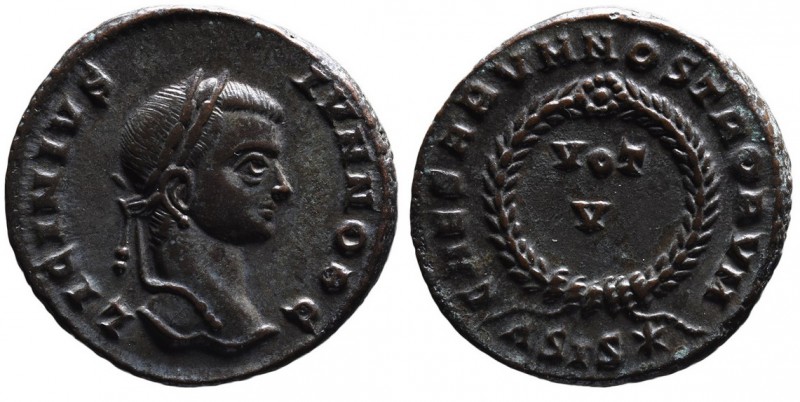 Licinius II AD 317-324, as caesar, Siscia Mint, ca. AD 320-321.
Laureate head of...