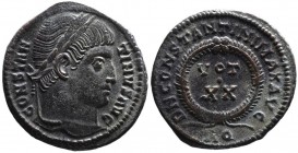 Constantine I the Great AD 307-337, Rome Mint, ca. AD 321.
Laureate head of Constantinus I right, CONSTANTINVS AVG;
VOT_XX within wreath, DN CONSTANTI...