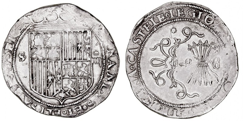 MONARQUÍA ESPAÑOLA
REYES CATÓLICOS
4 Reales. AR. Sevilla. s/f. 13,33 g. CAL.21...