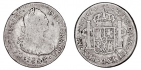 MONARQUÍA ESPAÑOLA
CARLOS IV
2 Reales. AR. LIMA IJ. 1803. 6,52 g. CAL.950. BC+