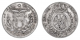 MONARQUÍA ESPAÑOLA
FERNANDO VII
AR-25. Proclamación en Madrid, 24 Agosto 1808. 5,93 g. H.2. Módulo 4 reales. MBC