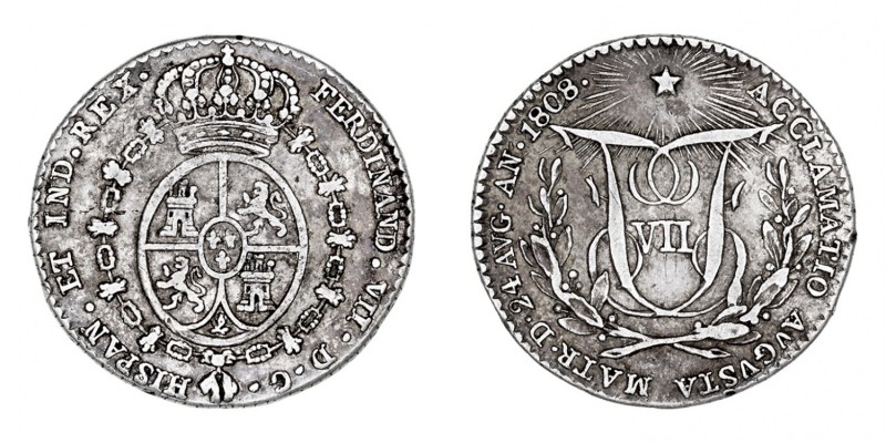 MONARQUÍA ESPAÑOLA
FERNANDO VII
AR-20. Proclamación en Madrid, 24 Agosto 1808....