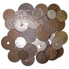 MONEDAS EXTRANJERAS
LOTES DE CONJUNTO
Lote de 33 monedas. AE. Países variados y valores (en su mayoría europeas) Siglo XIX y XX. Examinar. MBC a BC-...