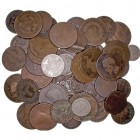 MONEDAS EXTRANJERAS
LOTES DE CONJUNTO
Lote de 62 monedas. AE. Variados países y valores. Siglo XVIII y XIX. Examinar. Interesante. MBC- a RC