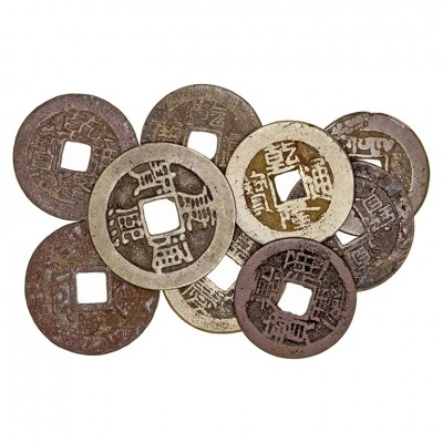 MONEDAS EXTRANJERAS
CHINA
Lote de 9 monedas. AE. Cash. Variadas del siglo XIX....