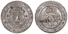 MEDALLAS
FRANCIA
AE-45. Medalla Ecole St. Francois de Sales. Castelnaudary (Aude) Bronce plateado. Metal plateado. MBC