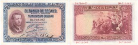 BILLETES
BANCO DE ESPAÑA
25 Pesetas. 12 Octubre 1926. Serie B. ED.325A. Escaso así. EBC-