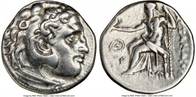 MACEDONIAN KINGDOM. Alexander III the Great (336-323 BC). AR drachm (17mm, 12h). NGC XF. Posthumous issue of Magnesia ad Maeandrum, under Antigonus I ...