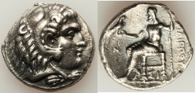 MACEDONIAN KINGDOM. Philip III Arrhidaeus (323-317 BC). AR tetradrachm (27mm, 16.58 gm, 11h). XF. Lifetime issue of Sidon, dated Regnal Year 13 of Abd...