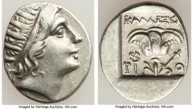 CARIAN ISLANDS. Rhodes. Ca. 88-84 BC. AR drachm (15mm, 2.17 gm, 12h). Choice VF....