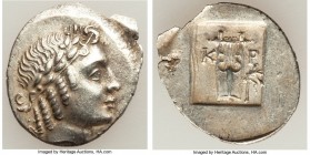 LYCIAN LEAGUE. Cragus. Ca. 48-20 BC. AR hemidrachm (18mm, 1.82 gm, 1h). Choice XF. Series 2. Laureate head of Apollo right, wearing wreath and taenia;...