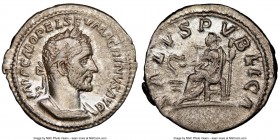 Macrinus (AD 217-218). AR denarius (20mm, 6h). NGC XF. Rome. IMP C M OPEL SEV MACRINVS AVG, laureate, cuirassed bust of Macrinus right, wearing short ...