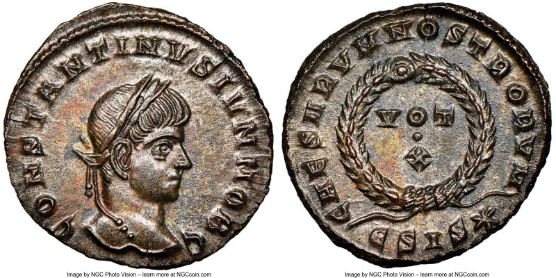 Constantine II, as Caesar (AD 337-340). AE3 or BI nummus (18mm, 2.63 gm, 6h). NG...