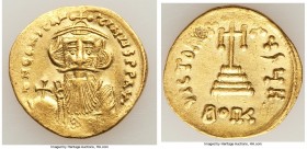 Constans II Pogonatus (AD 641-668). AV solidus of 23-siliquae (21mm, 4.28 gm, 7h). Choice XF. Constantinople, 8th officina, AD 651-654. d N CONSTAN-TI...