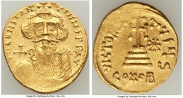Constans II Pogonatus (AD 641-668). AV solidus of 23-siliquae (20mm, 4.28 gm, 6h). XF. Constantinople, 6th officina, AD 651-654. d N CONSTAN-TINЧS P P...