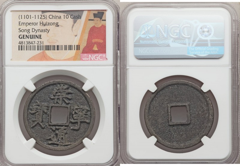 Northern Song Dynasty (960-1127). Hui Zong 10-Piece Lot of Certified 10 Cash ND ...