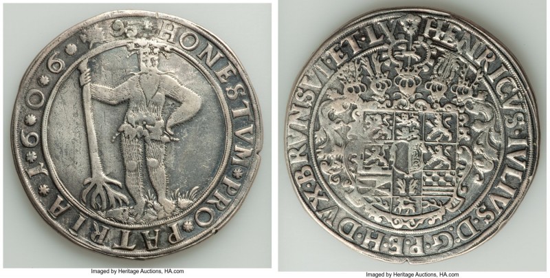 Brunswick-Wolfenbüttel. Heinrich Julius Taler 1606 XF (Tooled), Zellerfeld mint,...