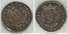 Oldenburg. Anton Gunther Gulden (28 Stuber) ND (1603-1667) VF (Residue), Jever mint, KM35, Dav-713. Title of Ferdinand III. 42.1mm. 19.88gm. Dealer ta...